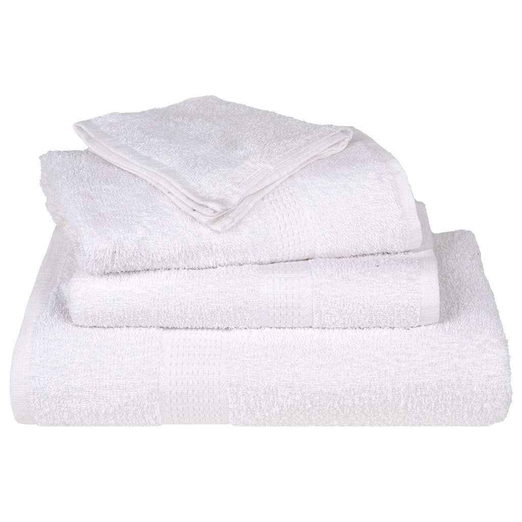 6 Piece Towel Set "FROGN" White 360 gsm