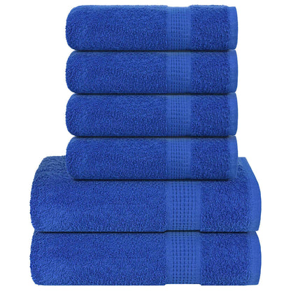 6 Piece Towel Set "FROGN" Blue 360 gsm