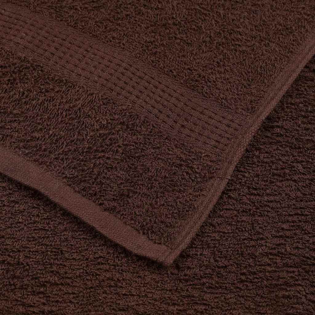 6 Piece Towel Set "FROGN" Brown 360 gsm