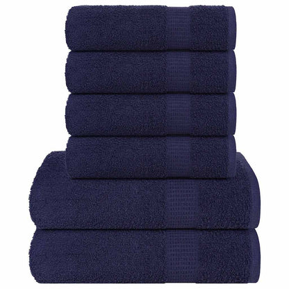 6 Piece Towel Set "FROGN" Navy Blue 360 gsm