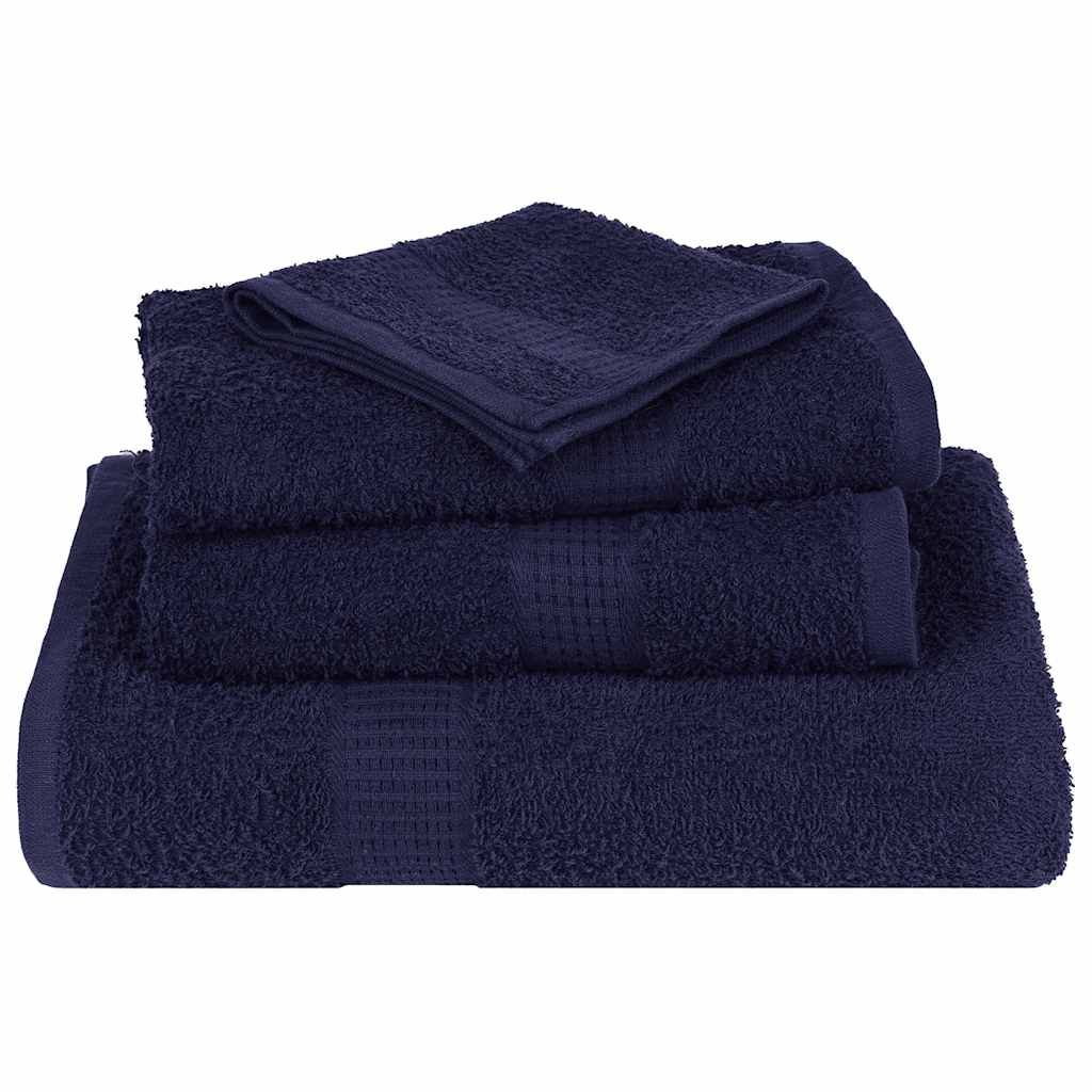6 Piece Towel Set "FROGN" Navy Blue 360 gsm