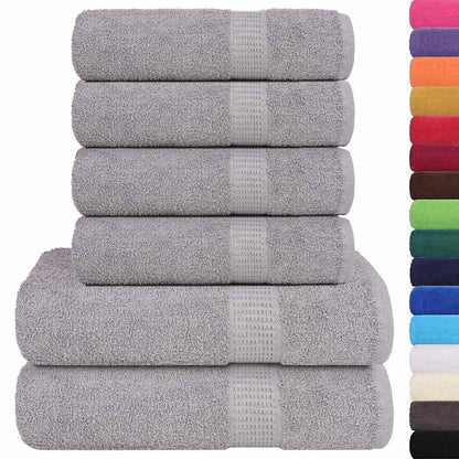 6 Piece Towel Set "FROGN" Grey 360 gsm