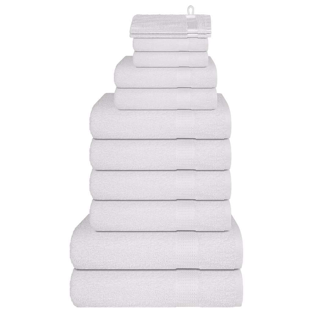 12 Piece Towel Set "FROGN" White 360 gsm
