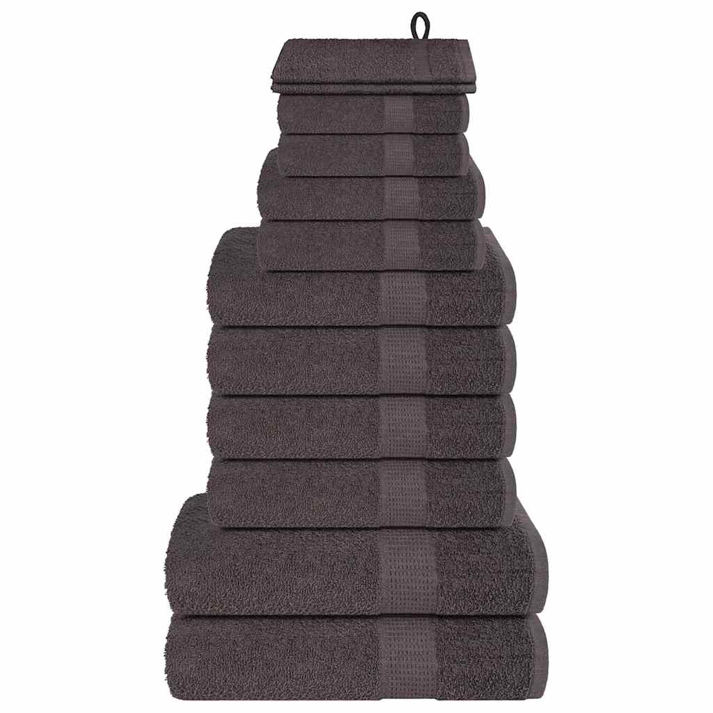12 Piece Towel Set "FROGN" Anthracite 360 gsm