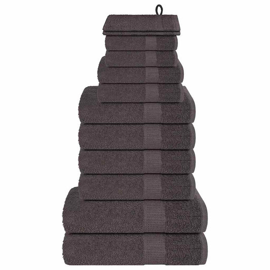 12 Piece Towel Set "FROGN" Anthracite 360 gsm