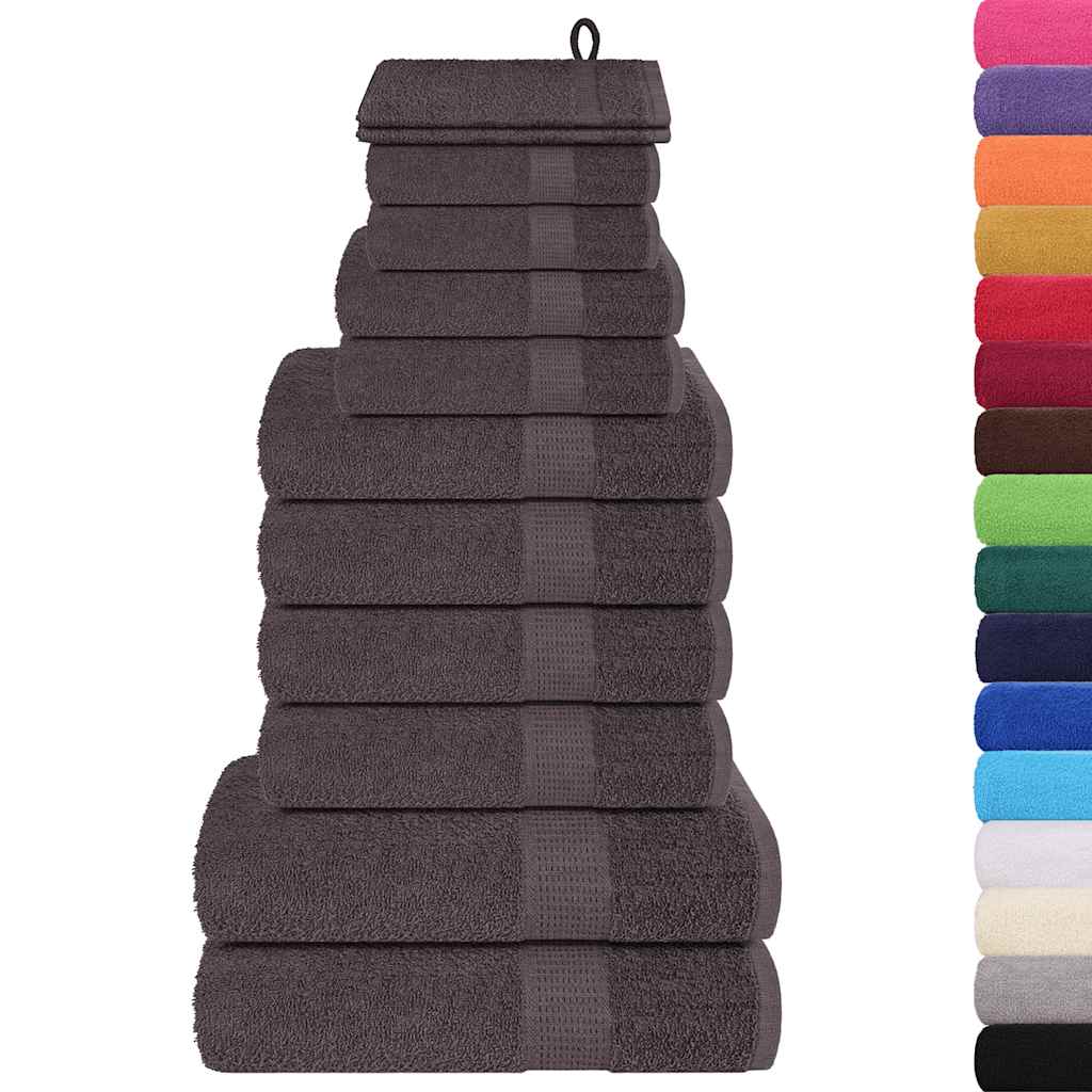 12 Piece Towel Set "FROGN" Anthracite 360 gsm