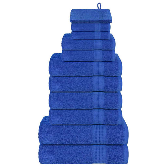 12 Piece Towel Set "FROGN" Blue 360 gsm
