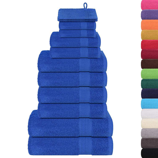 12 Piece Towel Set "FROGN" Blue 360 gsm