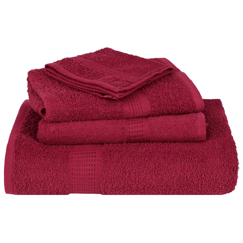 12 Piece Towel Set "FROGN" Bordeaux 360 gsm