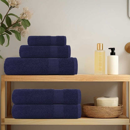12 Piece Towel Set "FROGN" Navy Blue 360 gsm