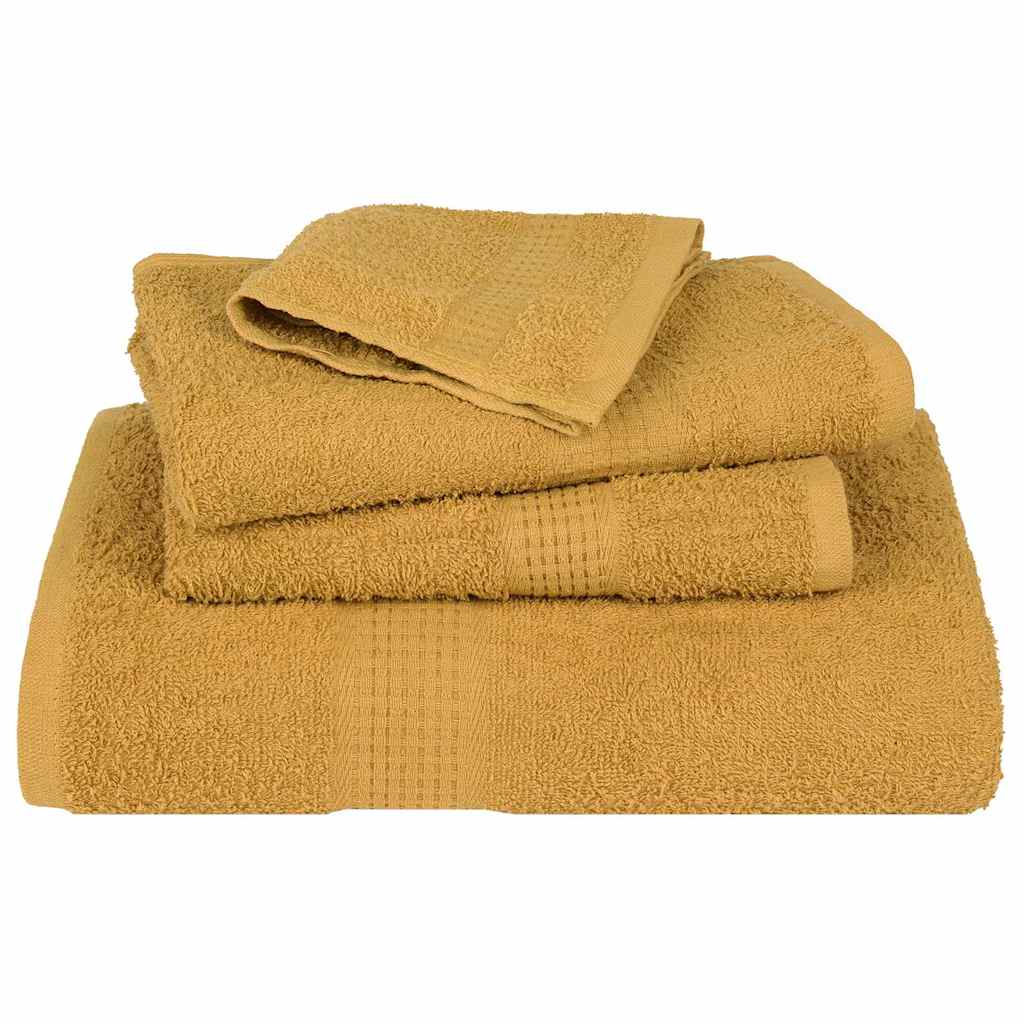 12 Piece Towel Set "FROGN" Gold 360 gsm