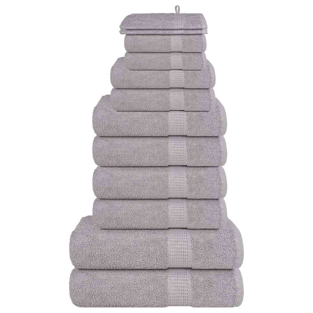 12 Piece Towel Set "FROGN" Grey 360 gsm
