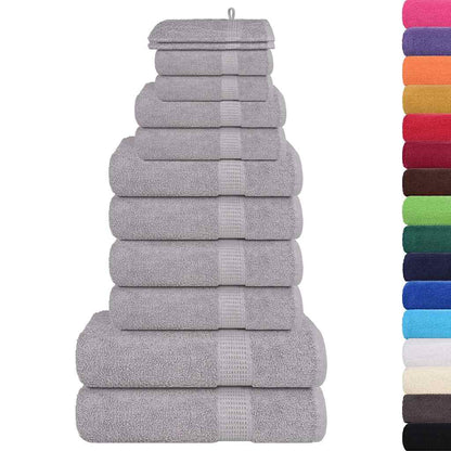 12 Piece Towel Set "FROGN" Grey 360 gsm