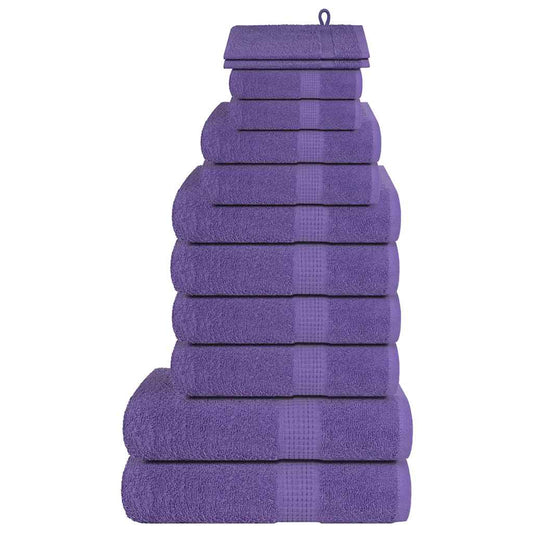 12 Piece Towel Set "FROGN" Purple 360 gsm