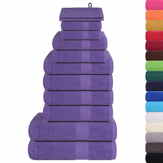 12 Piece Towel Set "FROGN" Purple 360 gsm