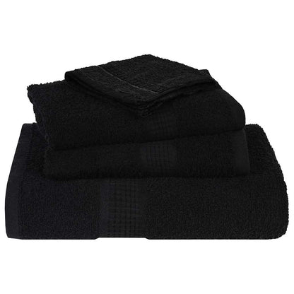 12 Piece Towel Set "FROGN" Black 360 gsm