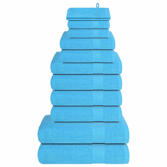 12 Piece Towel Set "FROGN" Turquoise 360 gsm