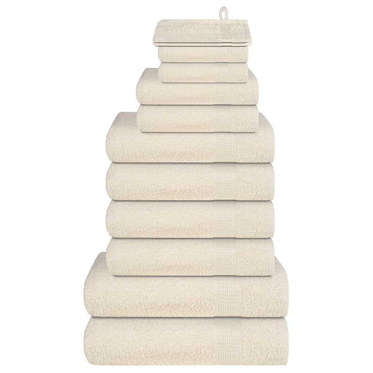 12 Piece Towel Set "FROGN" Cream 360 gsm
