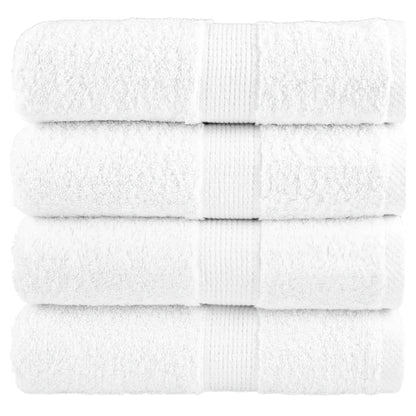 Premium Wash Towels "SOLUND" 4 pcs White 30x30 cm 600 gsm