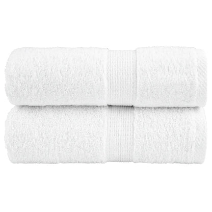 Premium Guest Towels "SOLUND" 2 pcs White 30x50 cm 600 gsm
