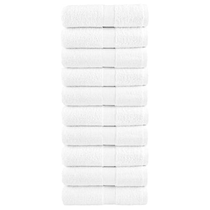 Premium Guest Towels "SOLUND" 10 pcs White 30x50 cm 600 gsm
