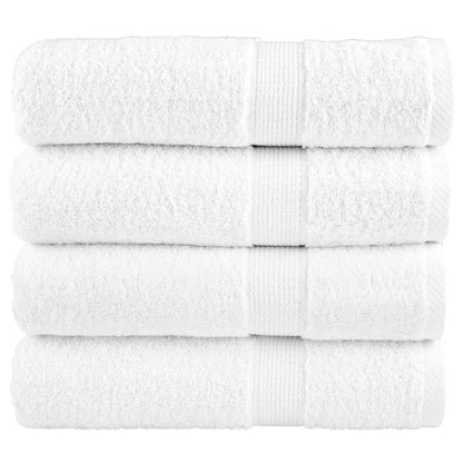 Premium Hand Towels "SOLUND" 4 pcs White 50x100 cm 600 gsm