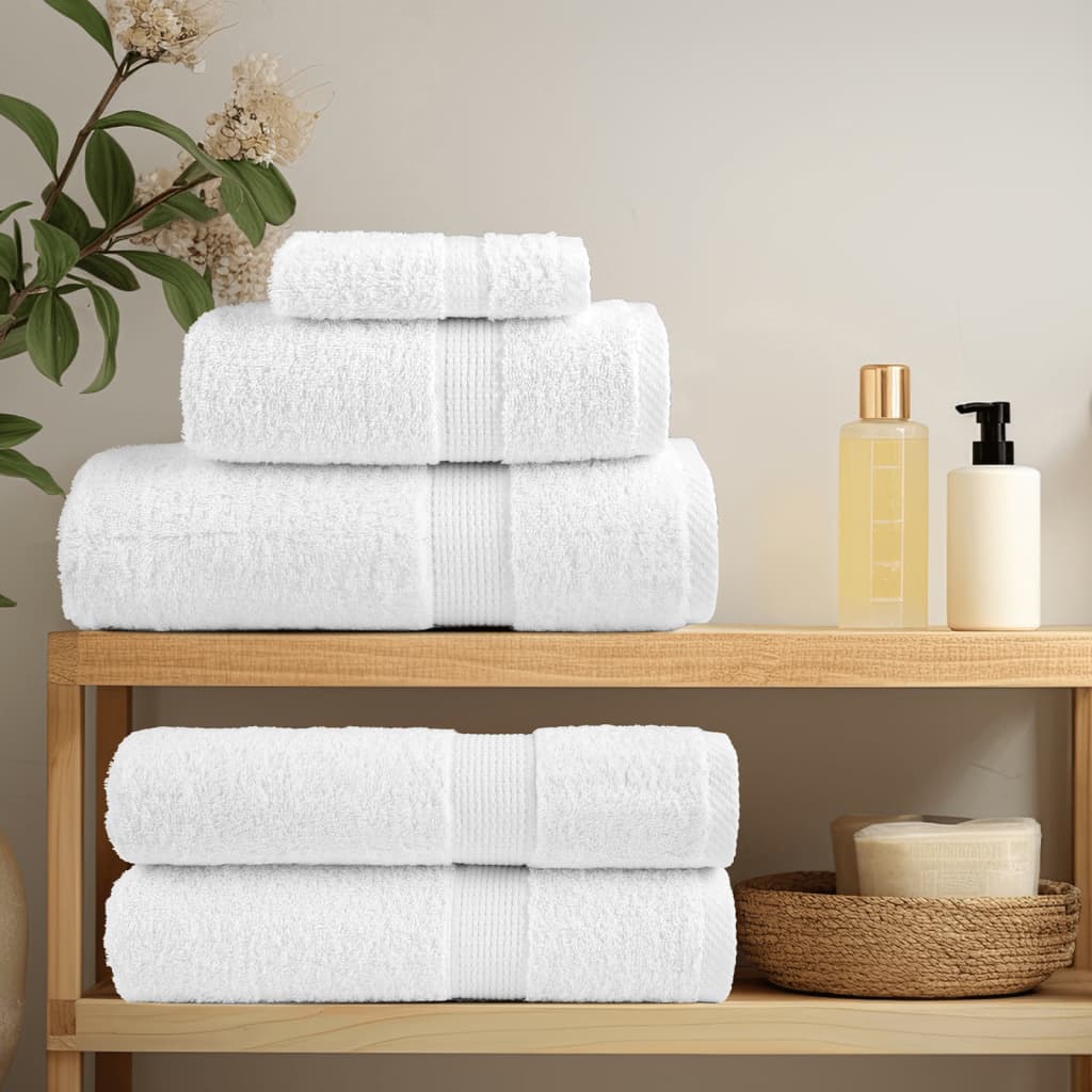 Premium Hand Towels "SOLUND" 4 pcs White 50x100 cm 600 gsm