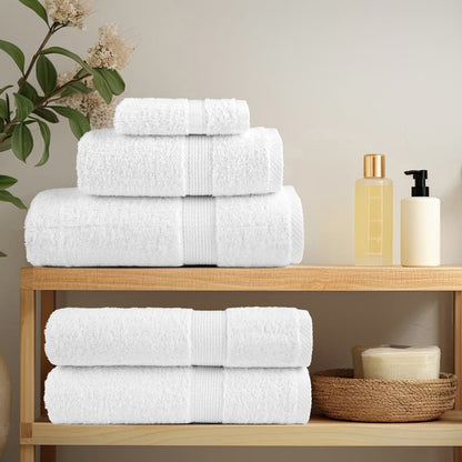 Premium Shower Towels "SOLUND" 4 pcs White 70x140 cm 600 gsm