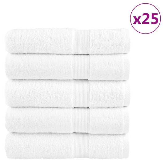 Premium Shower Towels "SOLUND" 25 pcs White 70x140 cm 600 gsm