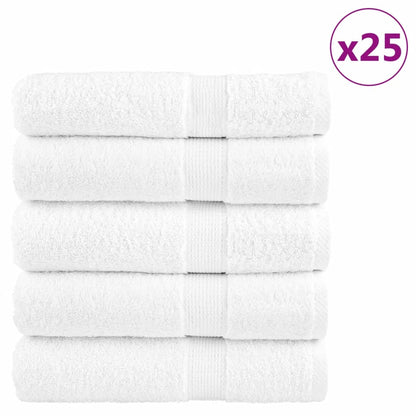 Premium Bath Towels "SOLUND" 25 pcs White 100x150 cm 600 gsm