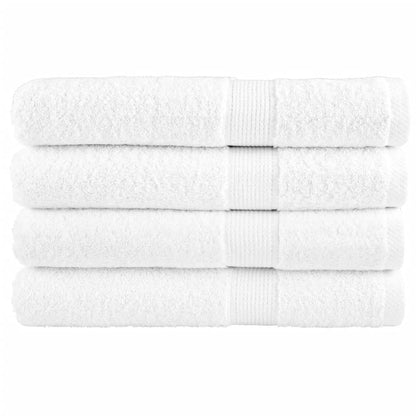 Premium Sauna Towels "SOLUND" 4 pcs White 80x200 cm 600 gsm