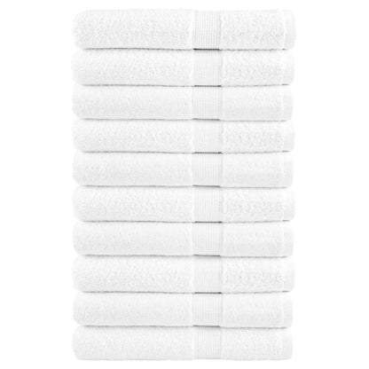 Premium Sauna Towels "SOLUND" 10 pcs White 80x200 cm 600 gsm