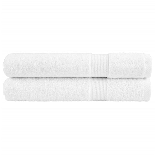 Premium Towels "SOLUND" 2 pcs White 100x200 cm 600 gsm
