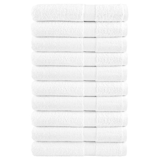 Premium Towels "SOLUND" 10 pcs White 100x200 cm 600 gsm