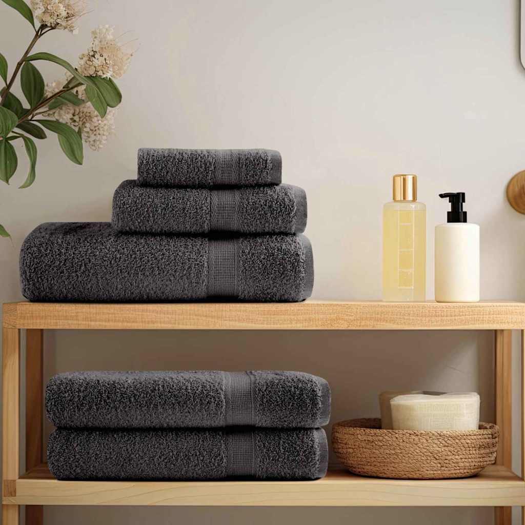 Guest Towel SOLUND 2 pcs Anthracite 15 x 21 cm 550 gsm