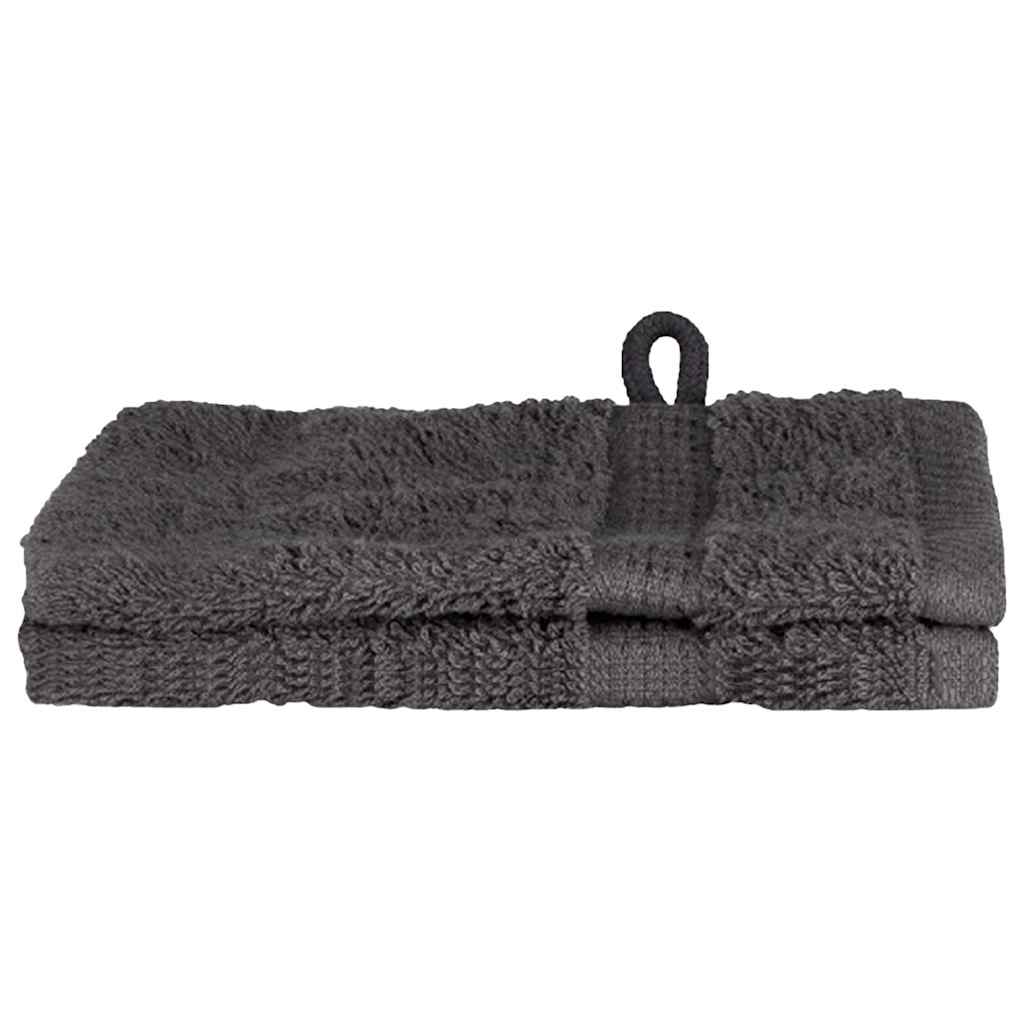 Guest Towel SOLUND 2 pcs Anthracite 15 x 21 cm 550 gsm