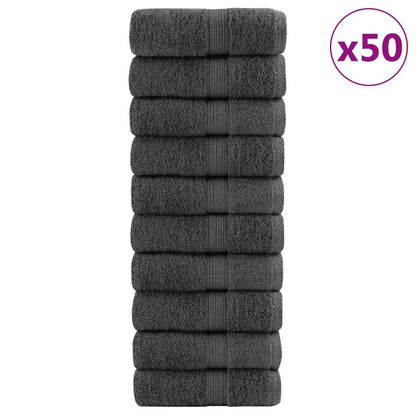 Premium Washcloths "SOLUND" 50 pcs Anthracite 15x21 cm 600 gsm