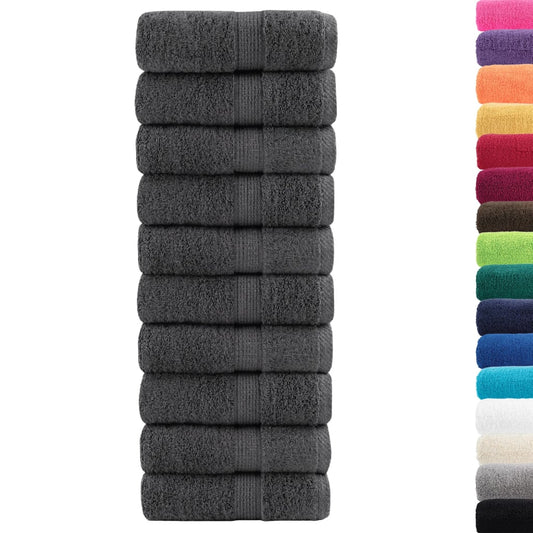 Premium Washcloths "SOLUND" 50 pcs Anthracite 15x21 cm 600 gsm