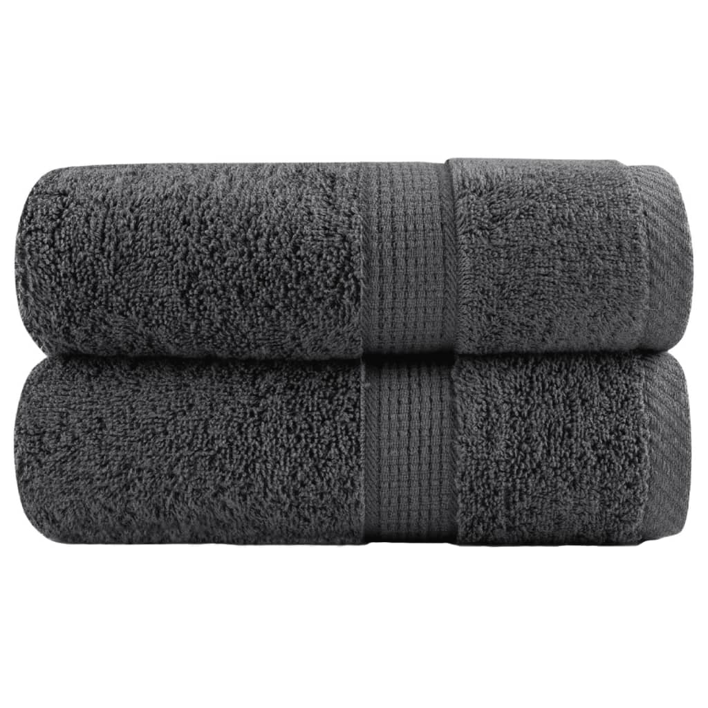 Premium Wash Towels "SOLUND" 2 pcs Anthracite 30x30 cm 600 gsm