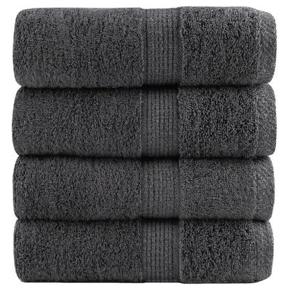 Premium Wash Towels "SOLUND" 4 pcs Anthracite 30x30 cm 600 gsm
