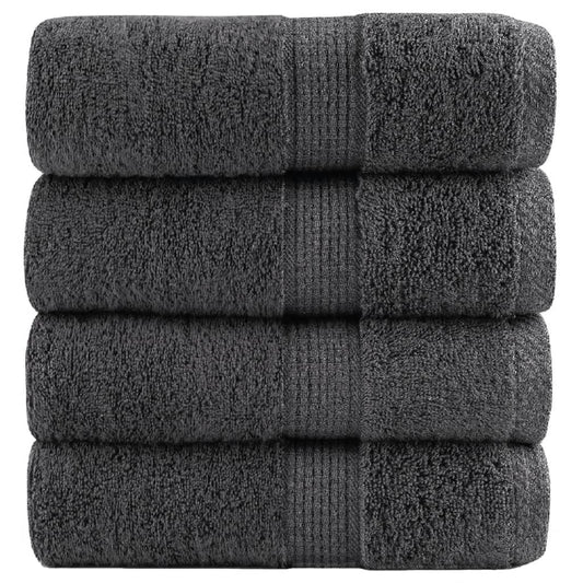 Premium Wash Towels "SOLUND" 4 pcs Anthracite 30x30 cm 600 gsm