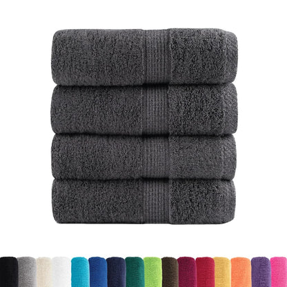 Premium Wash Towels "SOLUND" 4 pcs Anthracite 30x30 cm 600 gsm