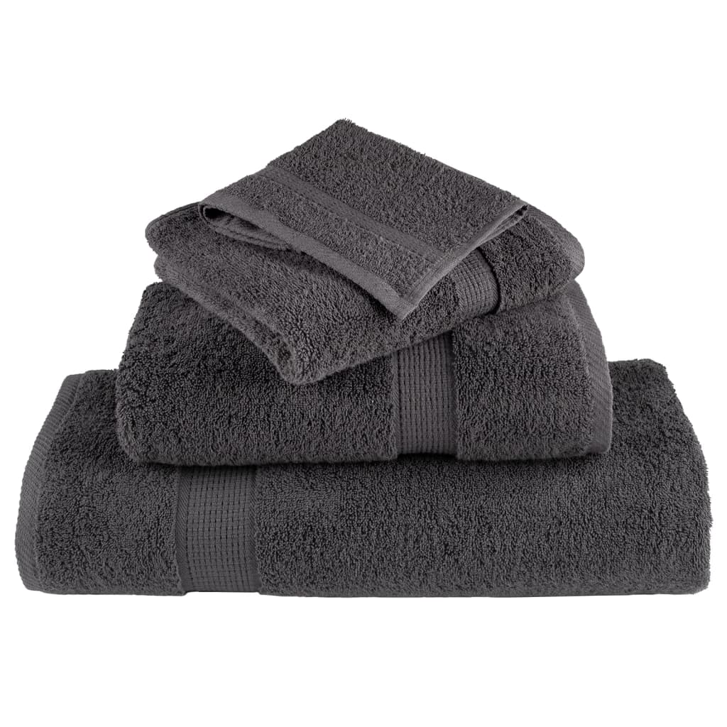Premium Wash Towels "SOLUND" 50 pcs Anthracite 30x30 cm 600 gsm