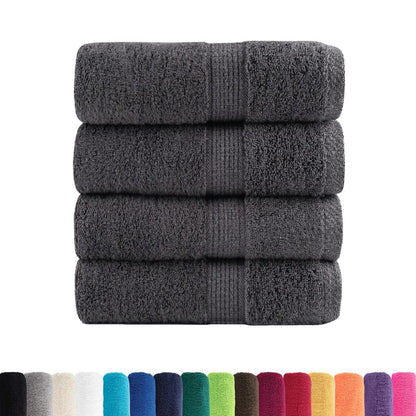 Premium Guest Towels "SOLUND" 4 pcs Anthracite 30x50 cm 600 gsm