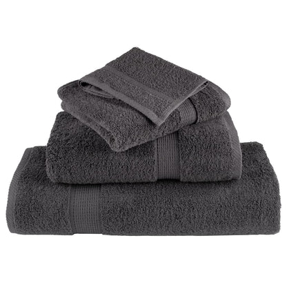 Premium Guest Towels "SOLUND" 10 pcs Anthracite 30x50 cm 600 gsm