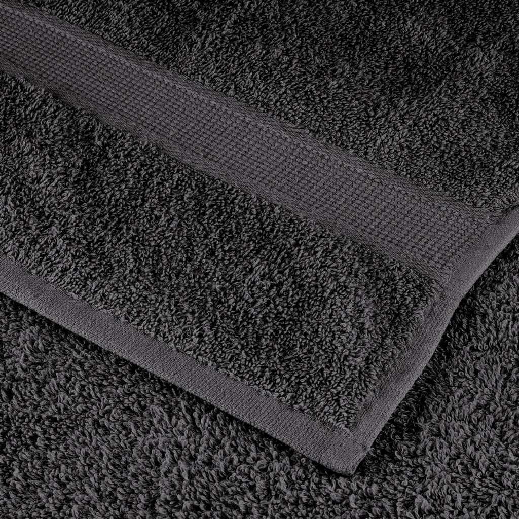Premium Guest Towels "SOLUND" 10 pcs Anthracite 30x50 cm 600 gsm