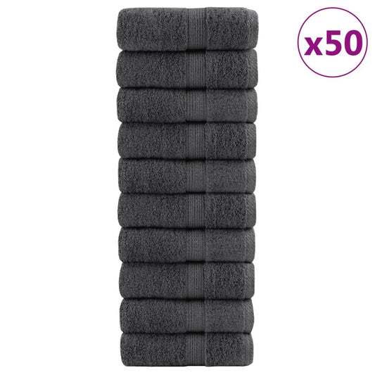 Premium Guest Towels "SOLUND" 50 pcs Anthracite 30x50 cm 600 gsm