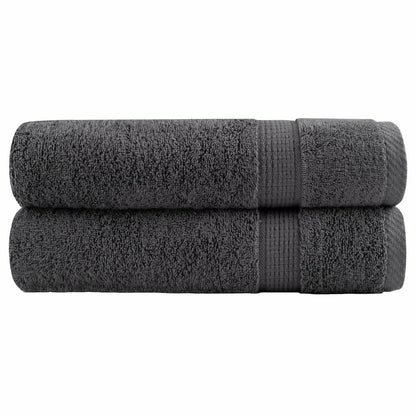 Premium Hand Towels "SOLUND" 2 pcs Anthracite 50x100 cm 600 gsm