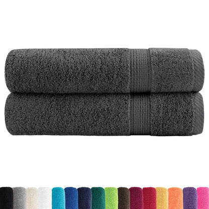 Premium Hand Towels "SOLUND" 2 pcs Anthracite 50x100 cm 600 gsm