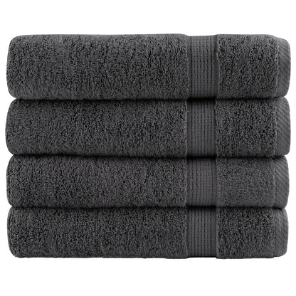 Premium Hand Towels "SOLUND" 4 pcs Anthracite 50x100 cm 600 gsm